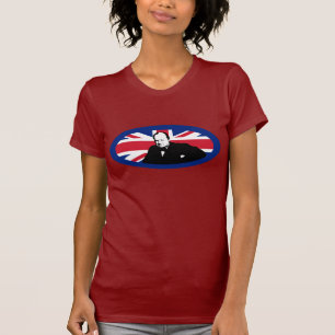 Winston Churchill och facklig jackdesign Tee