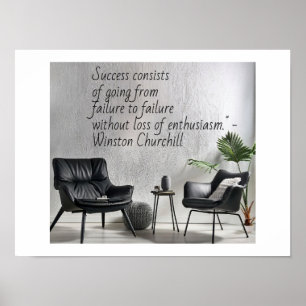 Winston Churchill-offerten lyckades Poster