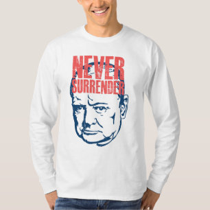 Winston Churchill - Överger aldrig offert T Shirt