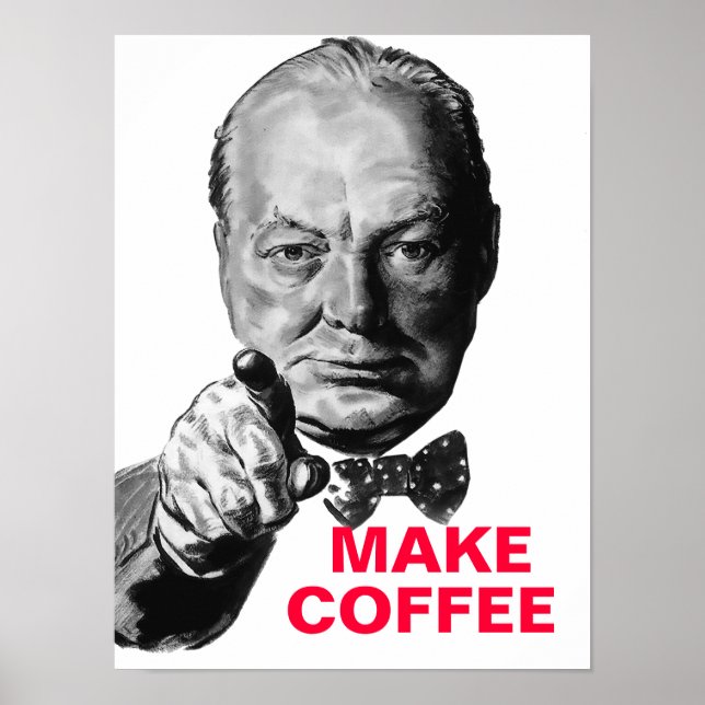 Winston Churchill-Personligen Poster (Framsidan)