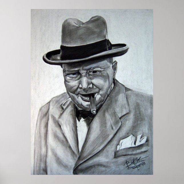 Winston Churchill Poster (Framsidan)