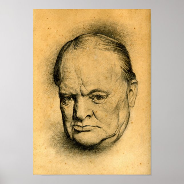 Winston Churchill Poster (Framsidan)
