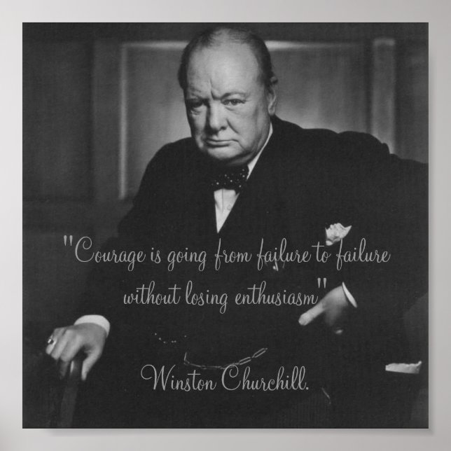 Winston Churchill Poster (Framsidan)