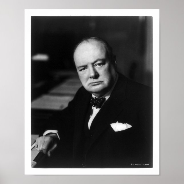 Winston Churchill Poster (Framsidan)