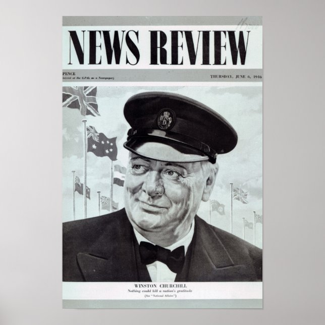 Winston Churchill Poster (Framsidan)