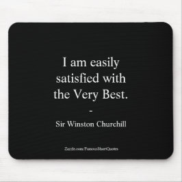 Winston Churchill Quote, den allra bästa Musmatta
