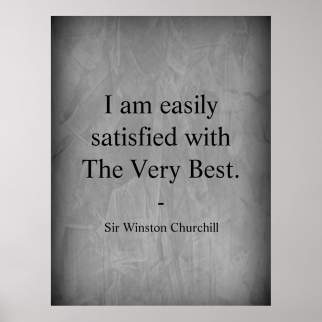 Winston Churchill Quote, den allra bästa Poster (Framsidan)