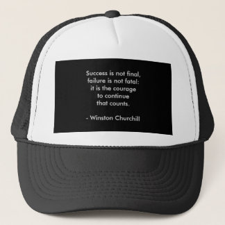 Winston Churchill Quote; lyckades Keps