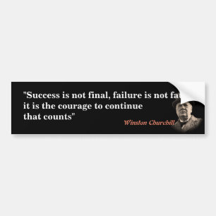 Winston Churchill Quote on Courty Bildekal