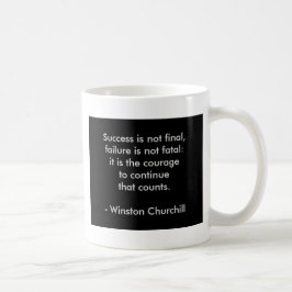 Winston Churchill QuoteSucce Kaffemugg