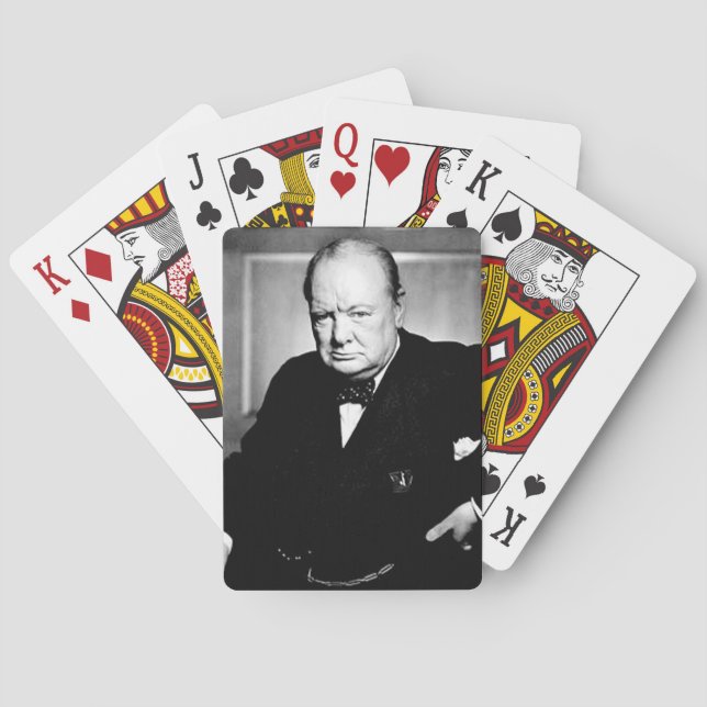 Winston Churchill Spel Kort (Baksidan)