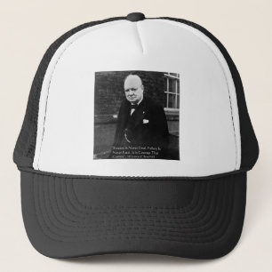 Winston Churchill "Success Aldrig Final"-gåvor Truckerkeps