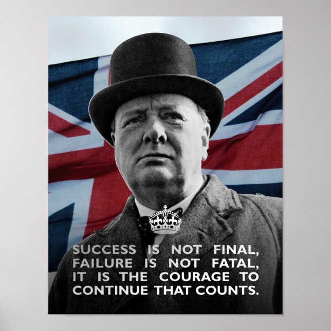 Winston Churchill- Success Poster (Framsidan)