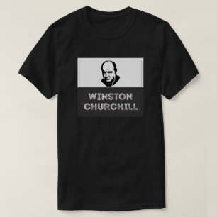 Winston Churchill Svart Grå T Shirt