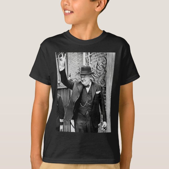 Winston Churchill T Shirt (Framsida)