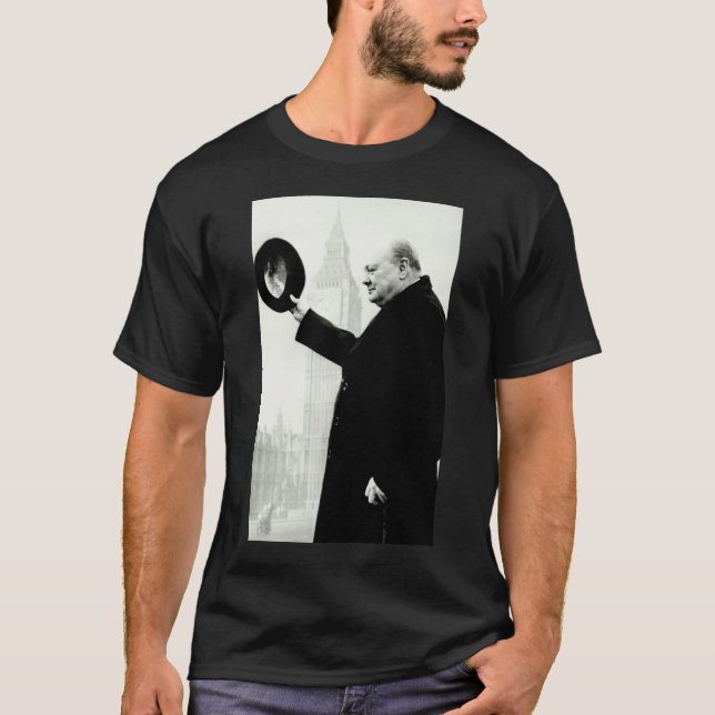 Winston Churchill utslagsplats T-shirt (Framsida)