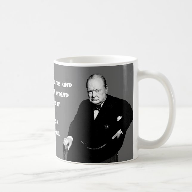 Winston Churchill - Vid skrivhistorik Kaffemugg (Höger)