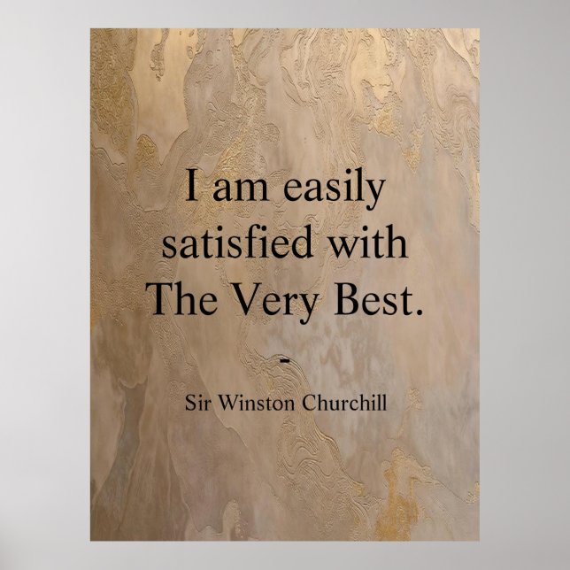 Winston Churchills Citat; De Allra Bästa Poster (Framsidan)
