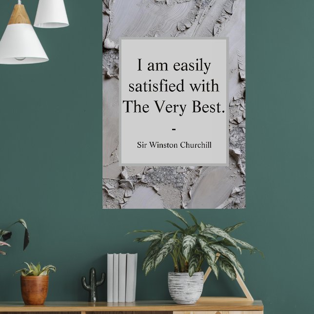 Winston Churchills Citat; De Allra Bästa Poster (Vardagsrum 1)