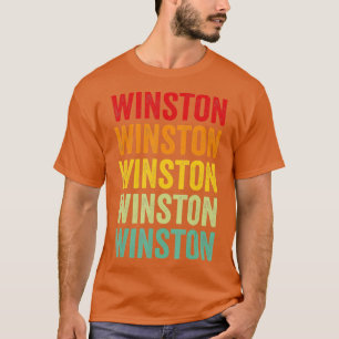 Winston County Mississippi Rainbow Text Design T Shirt