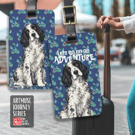 WINSTON Engelsk Setter • ArtMuse Journey-serien Bagagebricka