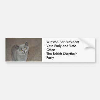 Winston för president bildekal