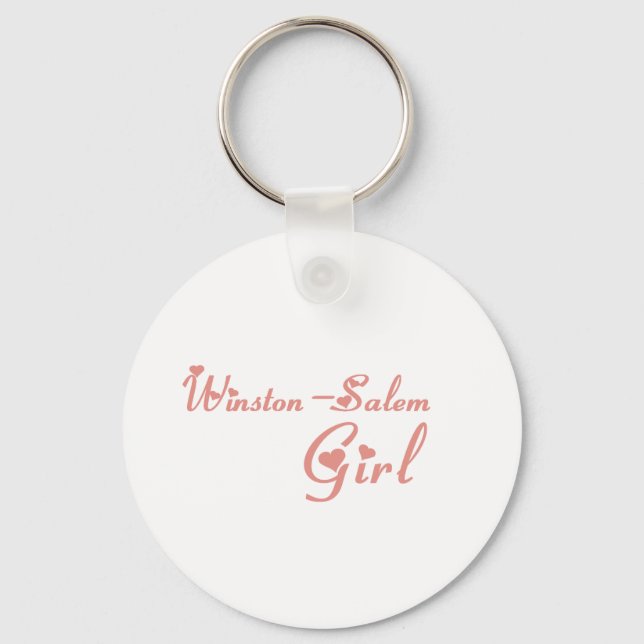 Winston-Salem Girl T shirts Nyckelring (Framsida)