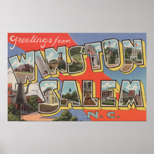 Winston-Salem North Carolina Poster