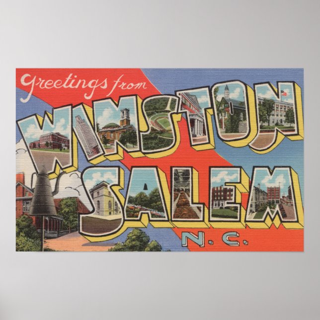 Winston-Salem, North Carolina Poster (Framsidan)