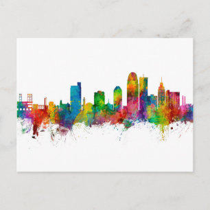 Winston-Salem North Carolina Skyline Vykort