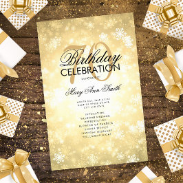 Winter 70:e födelsedagsprogrammet Guld Wonderland  Flygblad