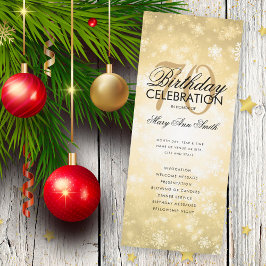 Winter 70:e födelsedagsprogrammet Guld Wonderland  Inbjudningar