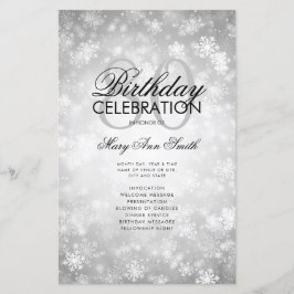 Winter 80 Birthday Programme Silver Wonderland Men