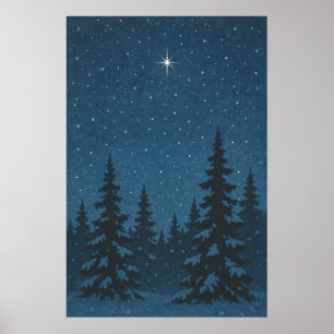 Winter 9, North Star Gräs, Säsong Print Poster