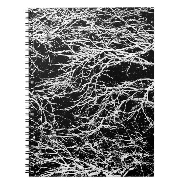 'Winter Abstrakt' bärbar dator/Journal Anteckningsbok Med Spiral (Framsidan)