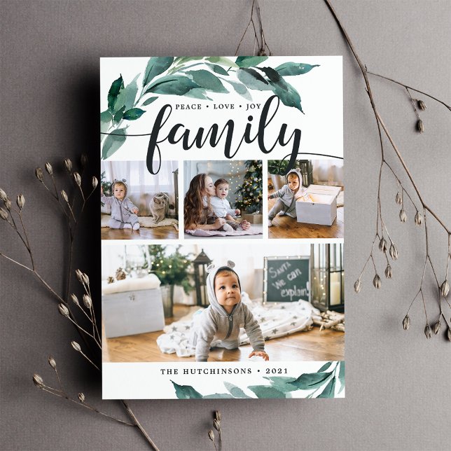 Winter Abundance | Helgdag Fotokollokort Julkort (Skapare uppladdad)