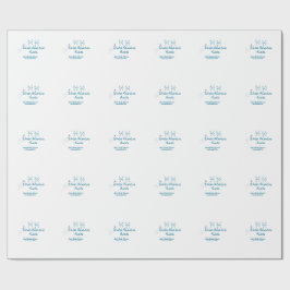 Winter Adventure awaits baby shower blue snowflake Presentpapper