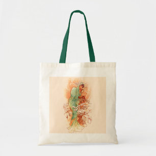 Winter - Alphonse Mucha Art nouveau Tygkasse
