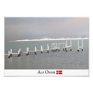 Winter Als Ode/Danmark Photo Print! Fototryck