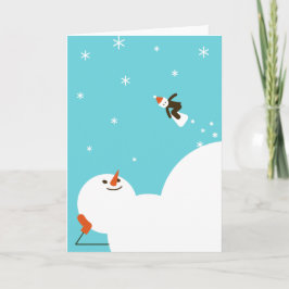 Winter Älskare Helgdag Kort