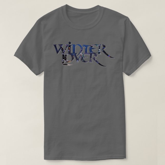 Winter Älskare T Shirt (Design framsida)