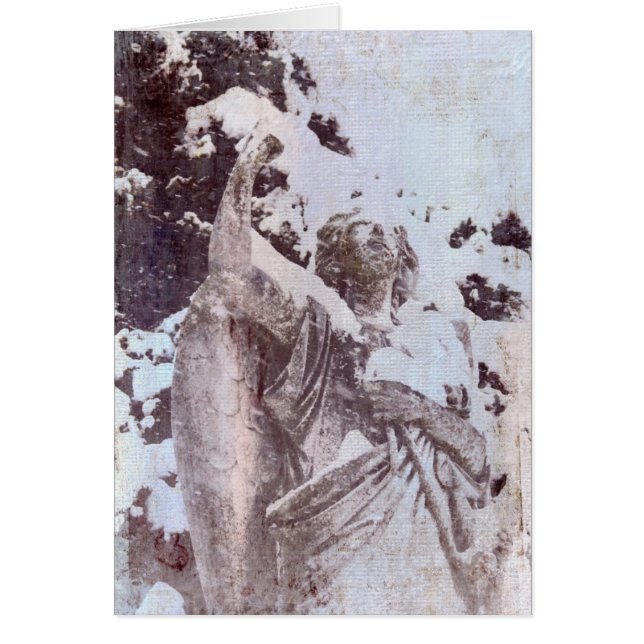 Winter Angel Hälsningskort (Framsidan)