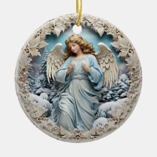 Winter Angel Julgransprydnad Keramik