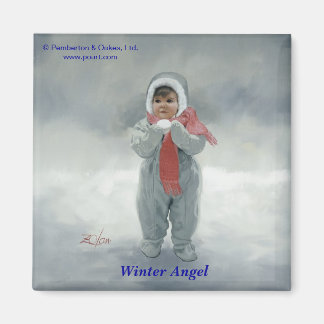 Winter Angel Magnet