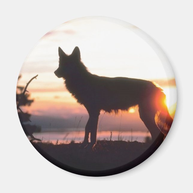 Winter Animal Silhouette Magnet (Framsidan)