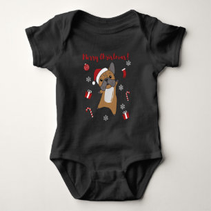 Winter Animals i Bulldog Hundar God jul T Shirt
