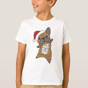 Winter Animals i Bulldog Hundar God jul T Shirt