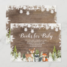 Winter Animals Wood Snöflingor Bokar för Baby