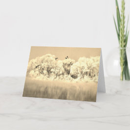 WINTER ANKOR I FLYGPAPPERSCortet Anteckningskort