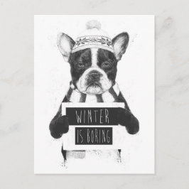 Winter är tråkig vykort